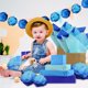 thumbnail image 2 of Papel Seda NEBURORA, 60 Hojas Azules Surtidas, 2 of 3