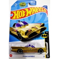 Batmóvil 131/250 4/5 Gold De La Serie De Televisión Hot Wheels, Fundido A Presión