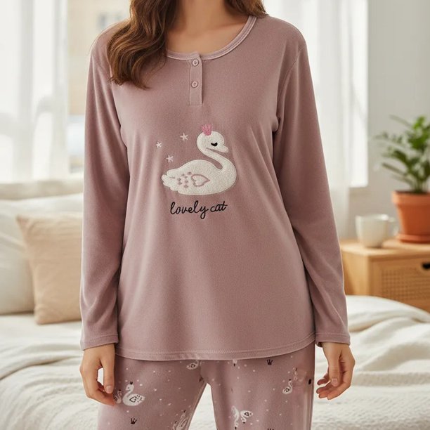 Pijama Mujer Plush Excelente Calidad