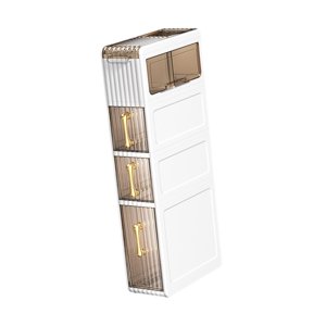 Bothyi - Gabinete De Piso De Baño, Organizador Versátil Para Baño, Dormitorio, Lavadero, 4 Niveles