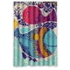 thumbnail image 1 of Cortina de ducha con diseño de peces submarinos, juego de cortina de baño con ganchos, tamaño 48 x 72 pulgadas, 1 of 3