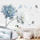 thumbnail image 2 of Pared Stickers y Murals Large White Azul Flower Lotus Butterfly Desmontable Pared Stickers 3D Pared Arte Decals Mural Arte fo Living Room Camaroom Home Deco 125x78cm, 2 of 5