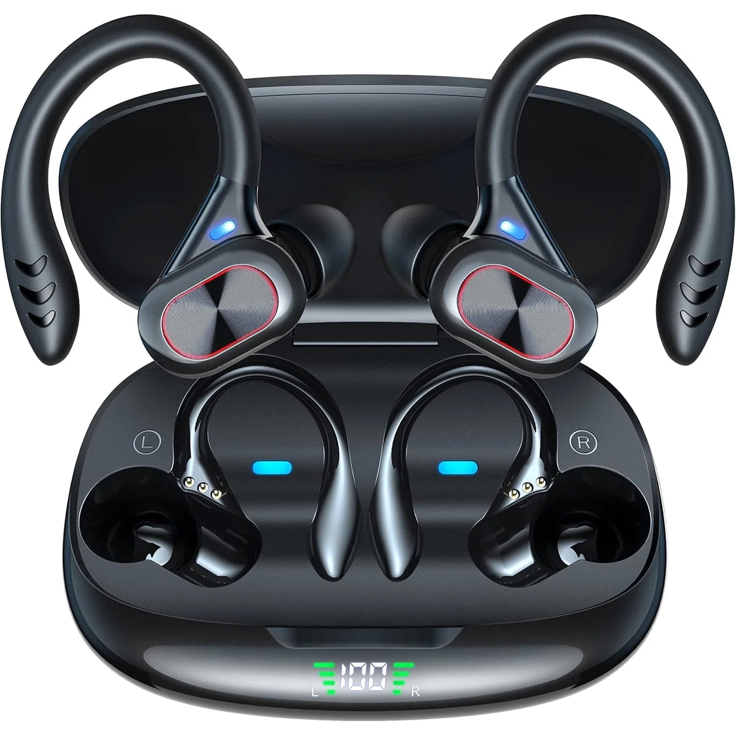 Aaronmei Auriculares Bluetooth Inalámbricos Negro