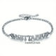 thumbnail image 1 of 1pc Stainless Steel Fashion New Zodiac Letter Pendant Bracelet Jewelry Gift Birthday Gift, 1 of 5