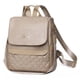 thumbnail image 2 of Mochila Cartera Bolso Antirrobo Ecocuero Impermeable Beige 29x28x13 Cm, 2 of 3