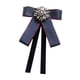 thumbnail image 5 of Broche De Cinta De Pajarita Para Mujeres Corbalo Para Traje Accesorios De Ropa De Blusa Azul Marino, 5 of 5