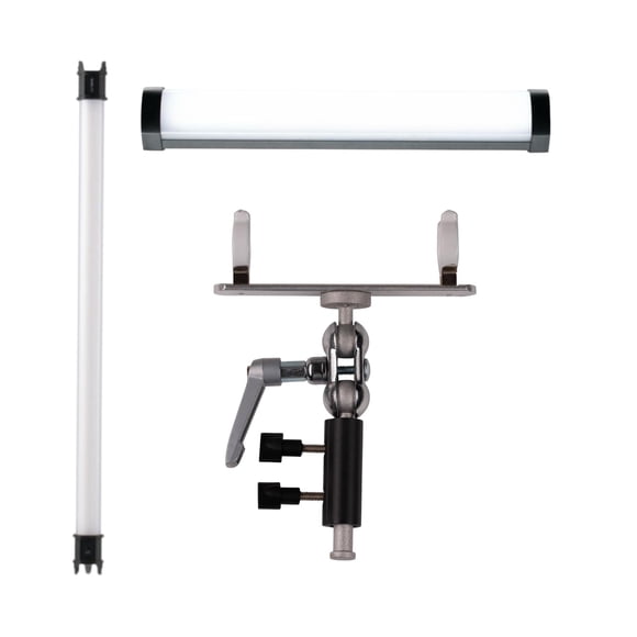 Tubo de luz LED Nanlite PavoTube II 15C 2 pies con PavoTube II 6C 15 cm