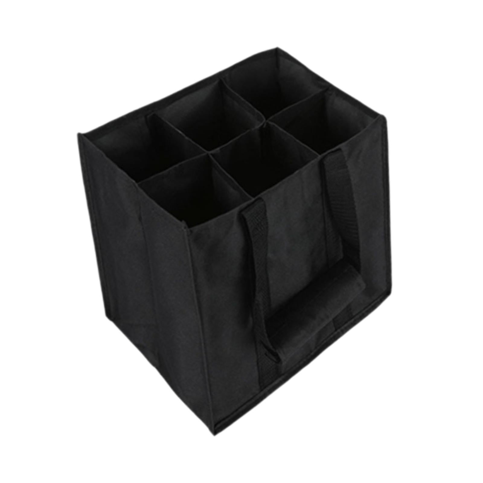 Magideal - Bolso De Regalo De Botella De Vino Portátil, Bolsa De Vinos De 6 Botellas, Bolsa De Regalo De Vino Bolsa De Vino No Tejida Para Viajes Para El Picnic