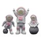 thumbnail image 5 of 3 Uds Estatuas De Astronauta Adornos Para Tartas Figuritas Para Alféizares Manualidades Decoración Rosa, 5 of 5
