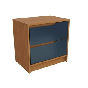 Roca - Velador Indiana 2 Cajones Canela-Azul