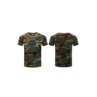 Genérico - Polo Militar Airsoft, Trekking Camping, Color Woodland, Talla 3Xl