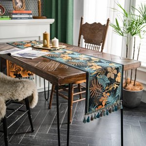 Top Lucky - Camino De Mesa Algodón De Lino 180X35Cm-05