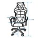 thumbnail image 4 of Silla Gamer Giorgio Cf (Whith Foot Rest), 4 of 4