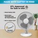 thumbnail image 2 of Ventilador de mesa EZ-CHILL SB-MTSH05, 30 cm, 3 velocidades, oscilante, blanco, 2 of 4