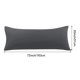 thumbnail image 5 of Funda de Almohada Corporal PiccoCasa de Microfibra Cepillada, Gris Jumbo, 5 of 7