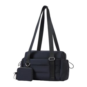 Ioensy - Bolsa De Gimnasio De Viaje Con Cartera Pequeña Extraíble, Bolsa De Lona Para Yoga, Baile Y Fin De Semana, Color Negro