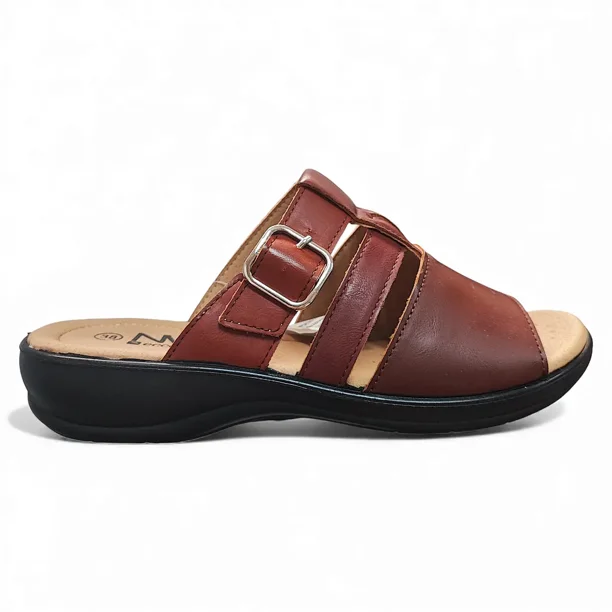 Sandalia Mujer Café Siena Confort New Walk
