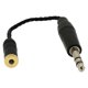 thumbnail image 1 of Conector Macho Balance De 4,4 Mm A Conector Hembra Balance De 6,35 Mm (4,4 Mm A 6,35 Mm) Negro, 1 of 5