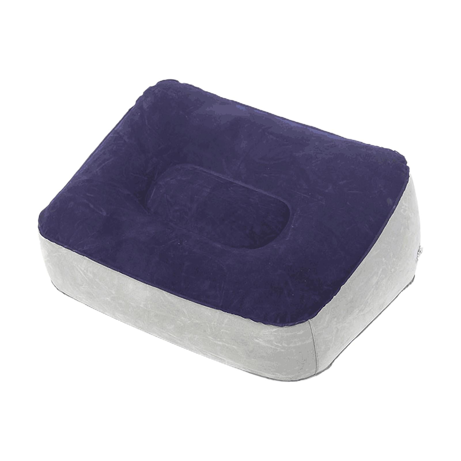 Magideal - Almohadilla De Reposapiés Portátil Reposapiés Ergonómico Reposapiés De Escritorio De Pvc Para Escritorio Aire Doméstico Trabajo , Gris Azul