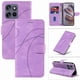 thumbnail image 1 of Funda tipo cartera con tapa para Motorola Edge 50 Neo con tarjetero, soporte y cubierta magnética Morado, 1 of 6
