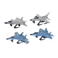 Bothyi - 4 Modelos De Caza Para Ensamblar, Decoración Del Hogar, Modelo De Avión Para Cafeterías, Salas De Estar Y Bares.