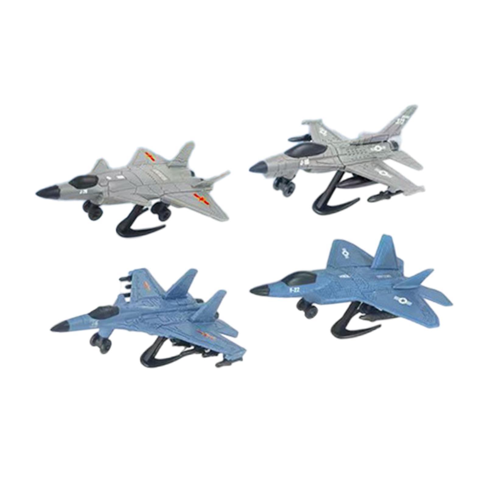 Bothyi - 4 Modelos De Caza Para Ensamblar, Decoración Del Hogar, Modelo De Avión Para Cafeterías, Salas De Estar Y Bares.