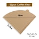 thumbnail image 2 of 1 caja de papel de filtro de café de 1 a 4 tazas 100 piezas de filtros de café por goteo hechos a mano con orejas colgantes papel de filtro de café en polvo, 2 of 6