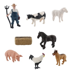 Bothyi - Juguetes De Animales De Granja, Juguetes De Granja, Juego Para Niños Y Niñas De 3, 4 Y 5 Años, 8 Uds.