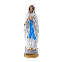 Magideal - Resina Rezando Virgen María Estatua Pantalla De Escritorio Juntas Virgen María Artesanía Para Porche Decoración Para Hogar Adornos