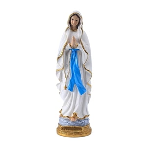 Magideal - Resina Rezando Virgen María Estatua Pantalla De Escritorio Juntas Virgen María Artesanía Para Porche Decoración Para Hogar Adornos