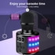 thumbnail image 3 of Micrófono de karaoke BONAOK Bluetooth inalámbrico Q78 con LED negro, 3 of 8