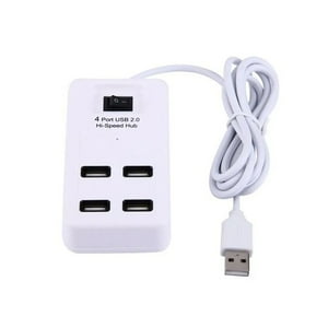 Genérico - Hub Usb 2.0 Alta Velocidad 4 Puertos 480 Mbps Con Switch