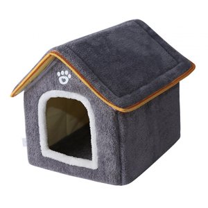 Ioensy - Refugio Para Mascotas Interior Extraíble Snooze Kennel Cat Bed Para Perro Pomeranian Poodle Gris S