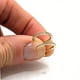 thumbnail image 2 of Argolla con Circones de Plata 925 bañada en Oro 18k de 13,5 mm con cierre de Tornillo, 2 of 2