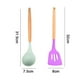 thumbnail image 2 of Juego de 2 utensilios de cocina de silicona y madera de bambú - Juego de utensilios de silicona - Utensilios de silicona para cocinar, 2 of 5