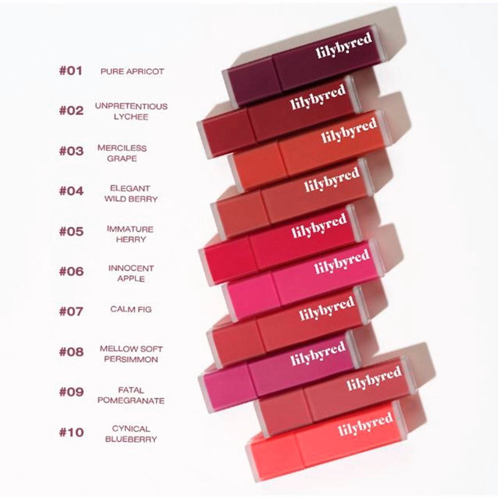 Lilybyred - Tinte Labial Coreanal Mate De Larga Duración