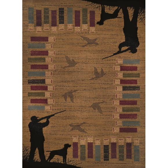 Alfombra United Weavers Affinity Bird Shot 56x91 cm dorada