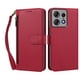 thumbnail image 1 of Funda Tipo Billetera para Motorola Moto Edge 50 pro 5G con Soporte y Bolsillo con Cierre Rojo, 1 of 1