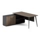 thumbnail image 2 of Centro de Trabajo Ejecutivo en L 160x160 cms con Mueble Lateral y Faldón - color Java (gris), 2 of 2