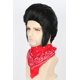 thumbnail image 3 of Peluca de disfraz LeMarnia Black Short Disco para hombre, fiesta de Halloween, 3 of 6