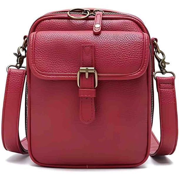 Bolso bandolera mujer antirrobo hombro ranuras tarjetas correa ajustable hombro