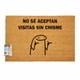 thumbnail image 1 of Tapete Limpia Pies Personalizado No se aceptan Visitas sin Chisme, 1 of 6