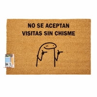 Morlan - Tapete Limpia Pies Personalizado No Se Aceptan Visitas Sin Chisme