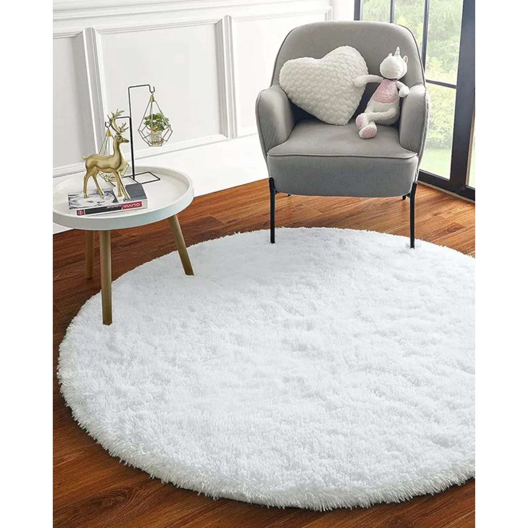 Myl Todo Hogar - Alfombra Redonda De Pelo Suave Shaggy 150 Cm