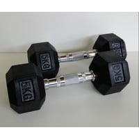 Covertec - Mancuerna Hexagonal 10 Kilos Par (5 Kilos Cada Una)