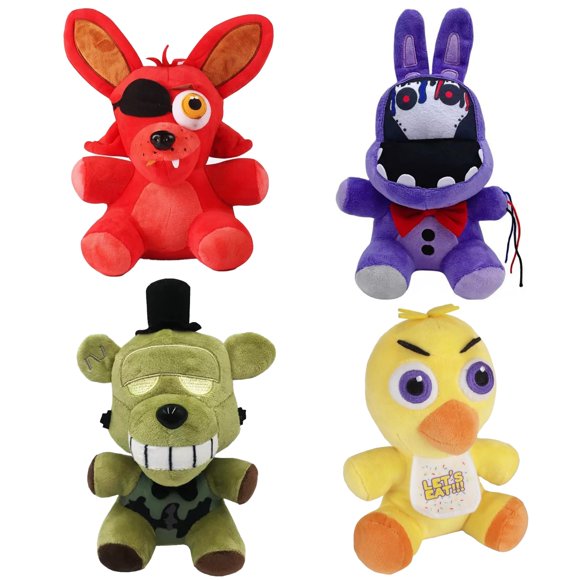 Set de 4 juguetes de peluche de animales de terror de 20 cm – PLIIMONA