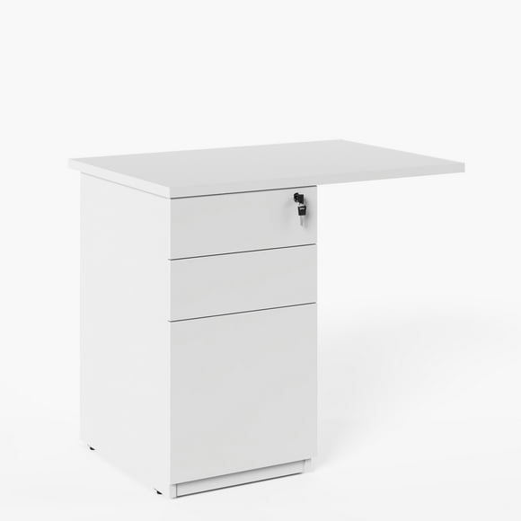 Lateral c/cajonera para Escritorio Space 50x90 Blanco