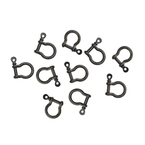 Bothyi - 10 Uds. Hebillas De Herradura Hechas A Mano Llave Chian Arco Grillete Para Juguetes Correas Artesanía Bronce