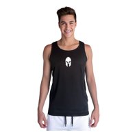 Persodesign - Polera Dryfit Espartano Musculosa Tank Guerrero Gimnasio Talla L Negro Hombre