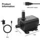 thumbnail image 2 of Bomba de agua Miruchertter USB 5 V 4,8 W con cable de 1,5 m, 2 of 7